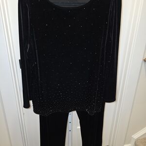 Chico's Black Velvet Ensemble